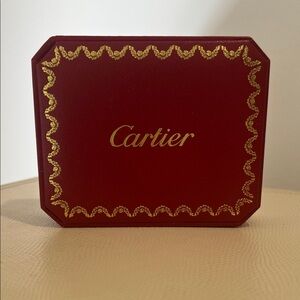 Cartier Red and Gold Decorative Box